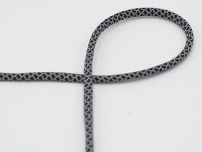 Kordel | 5 mm | 2-farbig | black-grey