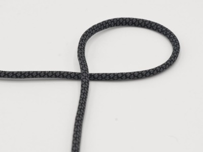 Kordel | 5 mm | 2-farbig | grey-black