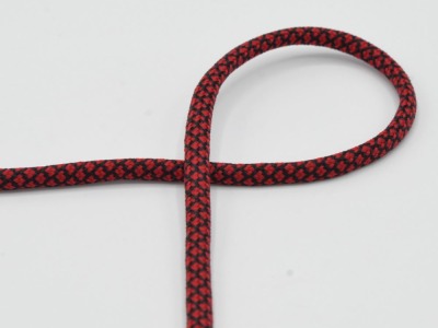 Kordel | 5 mm | 2-farbig | red-black