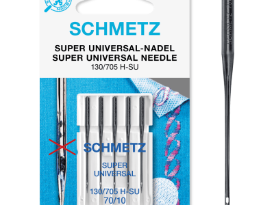SCHMETZ | 5 Super Universal-Nadeln, Nadeldicke 70/10, 130/705 H-SU | Antihaftbeschichtung