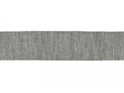 Schrägband Jersey | 20 mm | uni | light grey melange