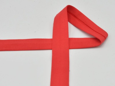 Schrägband Jersey | 20 mm | uni | red