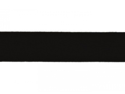 Schrägband Jersey | 20 mm | uni | schwarz