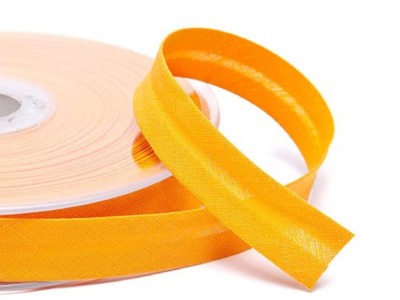 Schrägband uni | 18 mm | Baumwolle-Polyester | orange