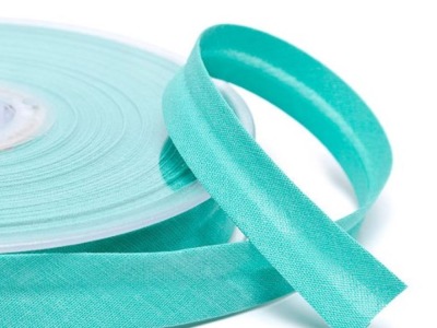 Schrägband uni | 18 mm | Baumwolle-Polyester | smaragd