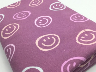 Soft Sweat SMILEY | lilac | by Poppy | ab 50 cm