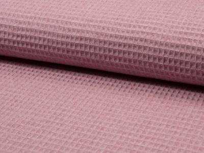 Waffel-Pique Melange | old pink | ab 50 cm