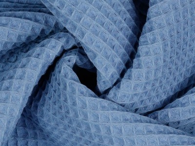 Waffel-Pique | Waffelstoff | blue | Ökotex | ab 50 cm