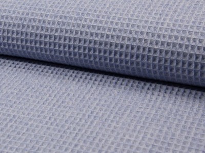 Waffel-Pique Melange | dusty blue | ab 50 cm