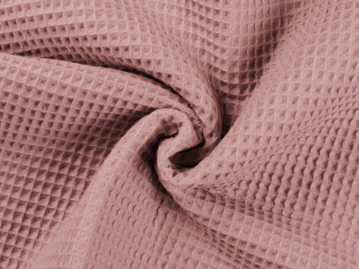 34 cm REST Waffel-Pique | Waffelstoff | new dusty pink | Ökotex