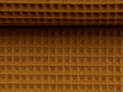 Waffel-Pique NELSON ocker | Ökotex | ab 50 cm