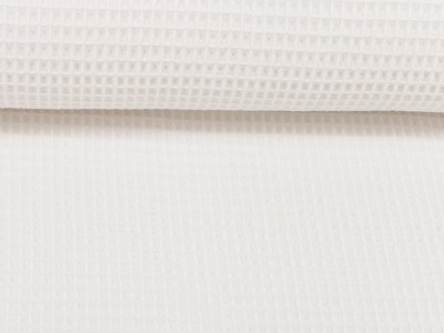 36 cm REST Waffel-Pique NELSON weiß | Ökotex