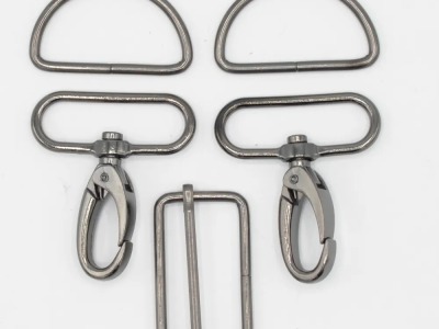 Taschen-Zubehör-Set | 40 mm | Metallic silber