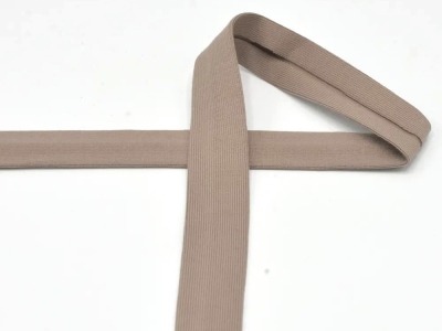 Schrägband Jersey | 20 mm | uni | taupe