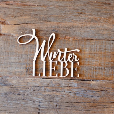 Schriftzug Winterliebe