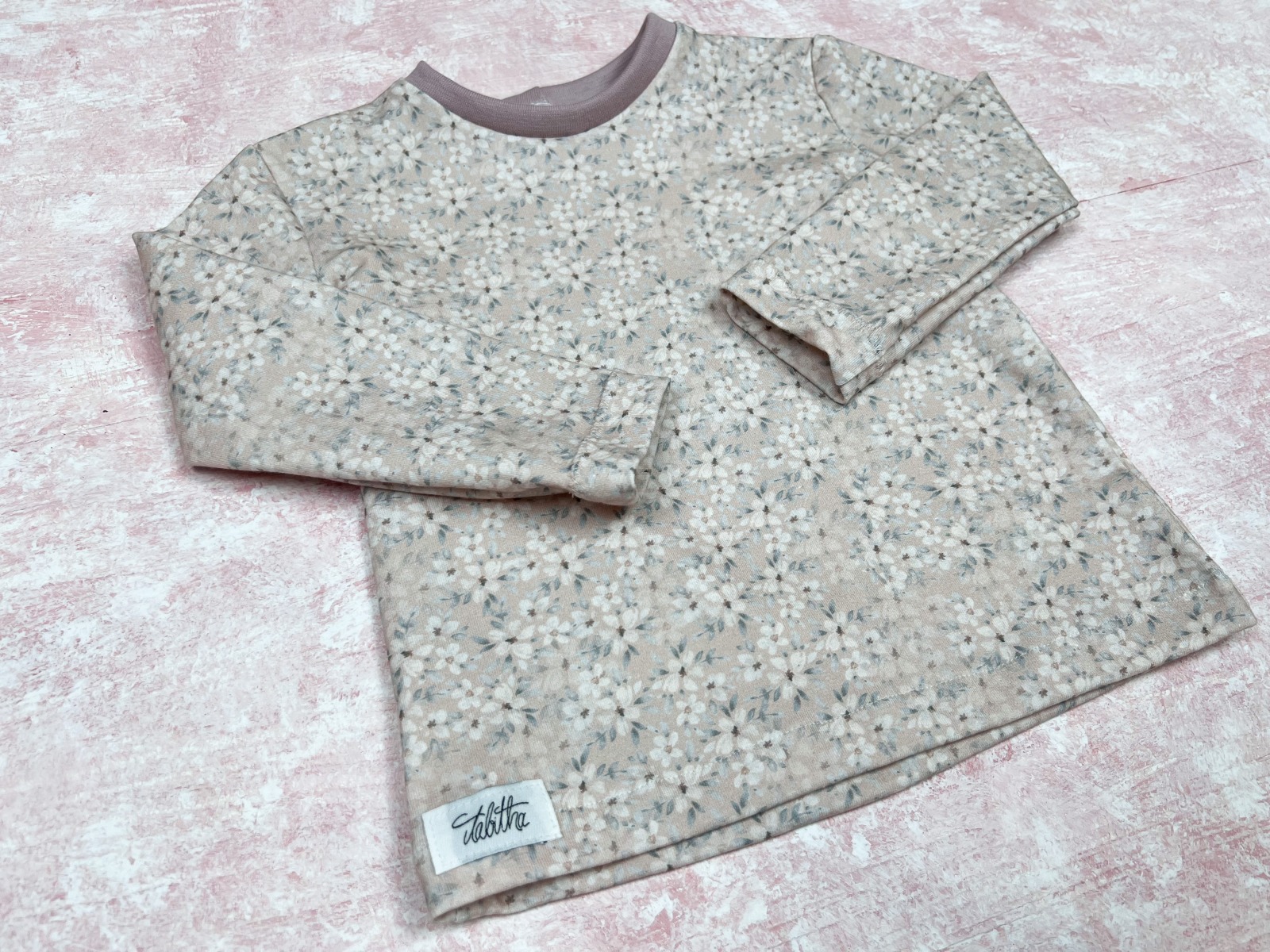 Shirt für Kinder - rosa Blüten 4