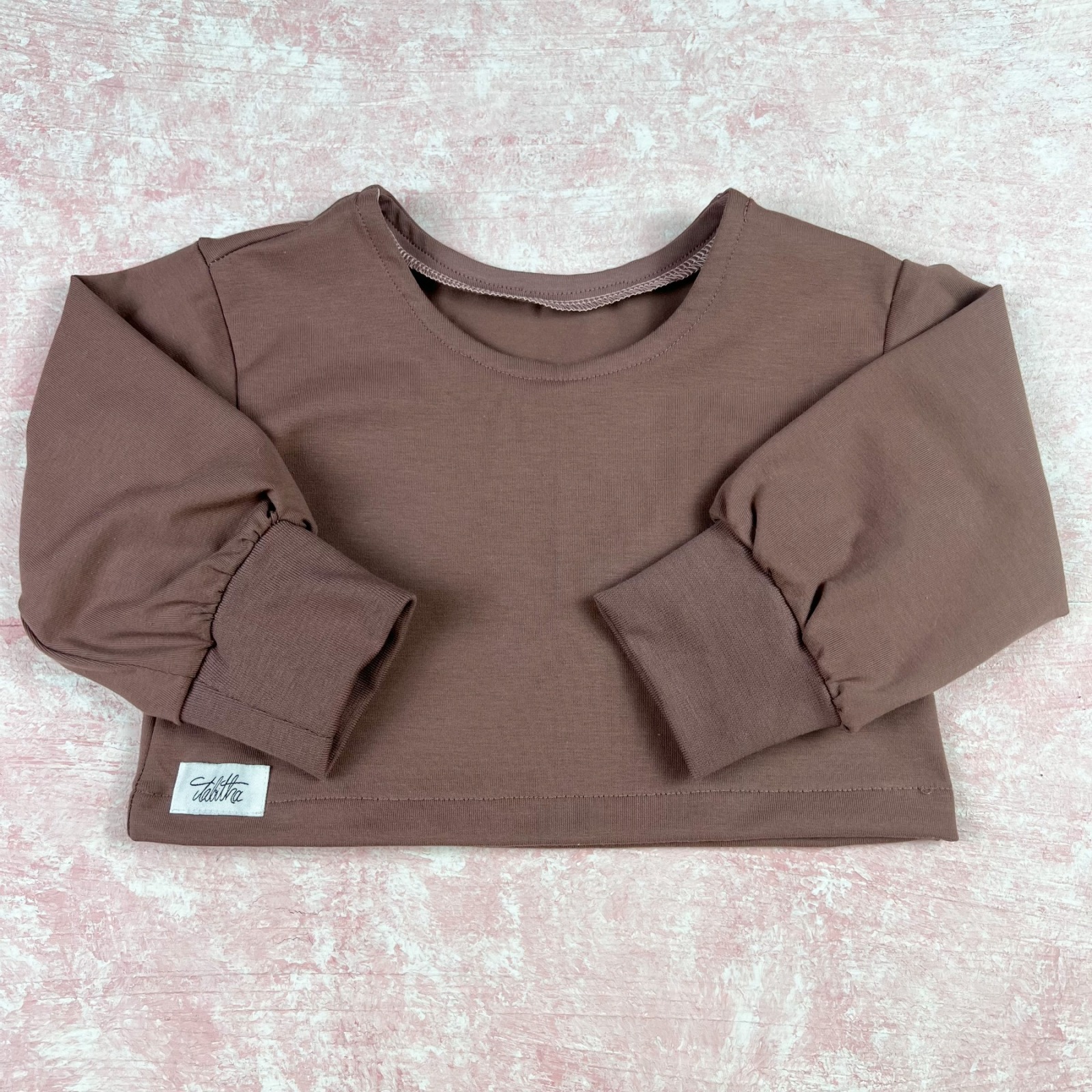 Cropped Sweatshirt Altmauve, Größe 86 Ohne Blusenrock 2