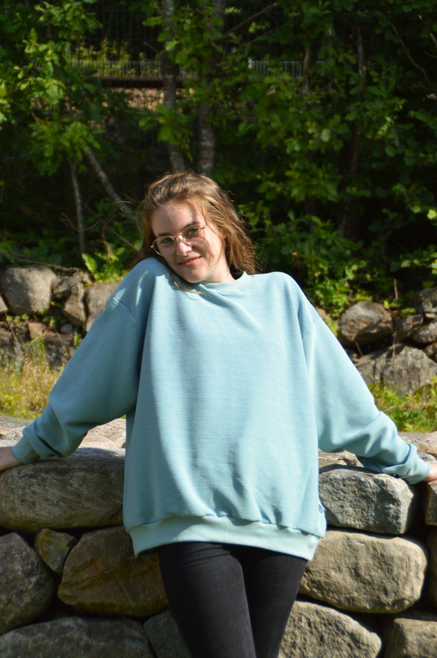 Oversized Sweater für Damen - Mintgrün