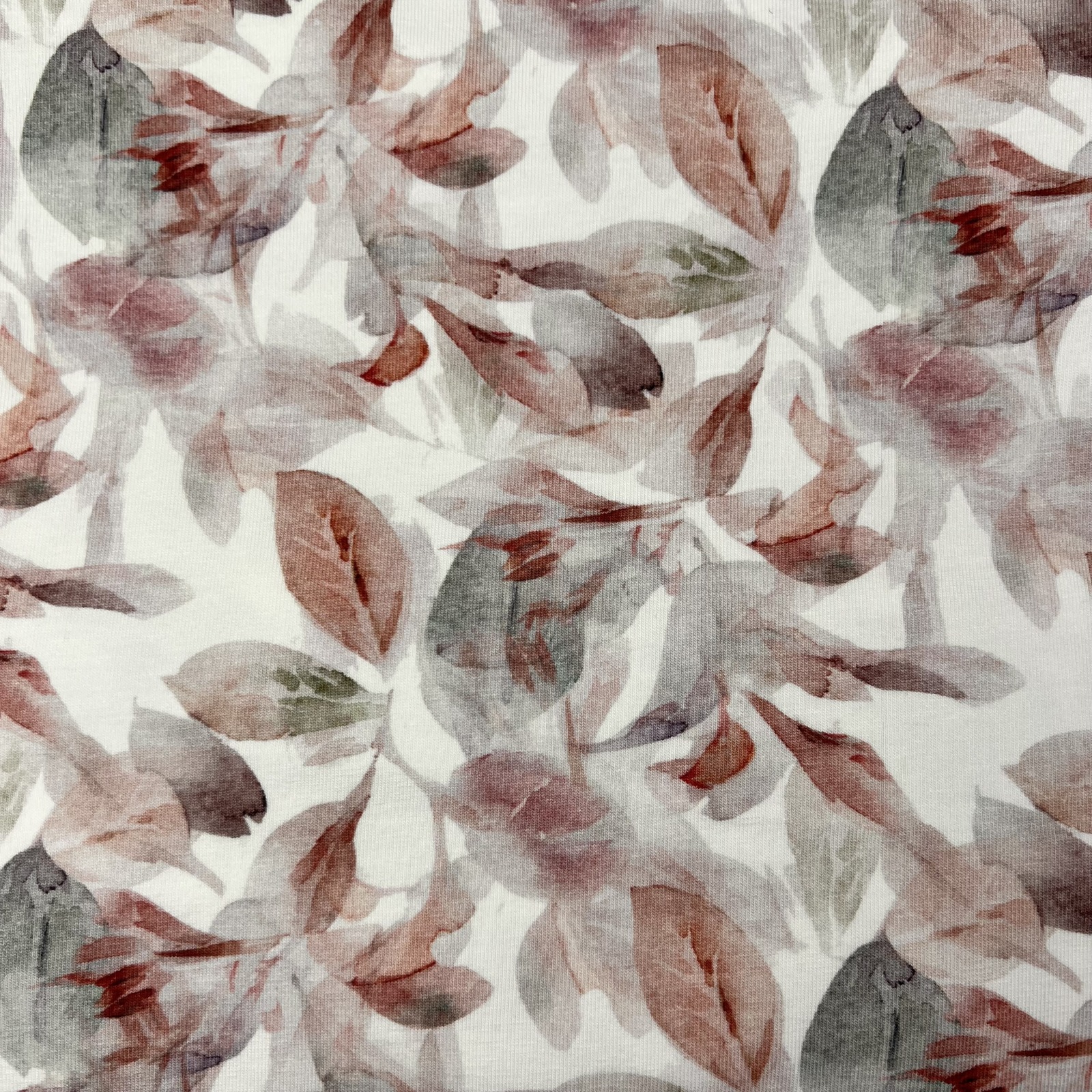 Jersey - Blätter Rosa, 125 x 62
