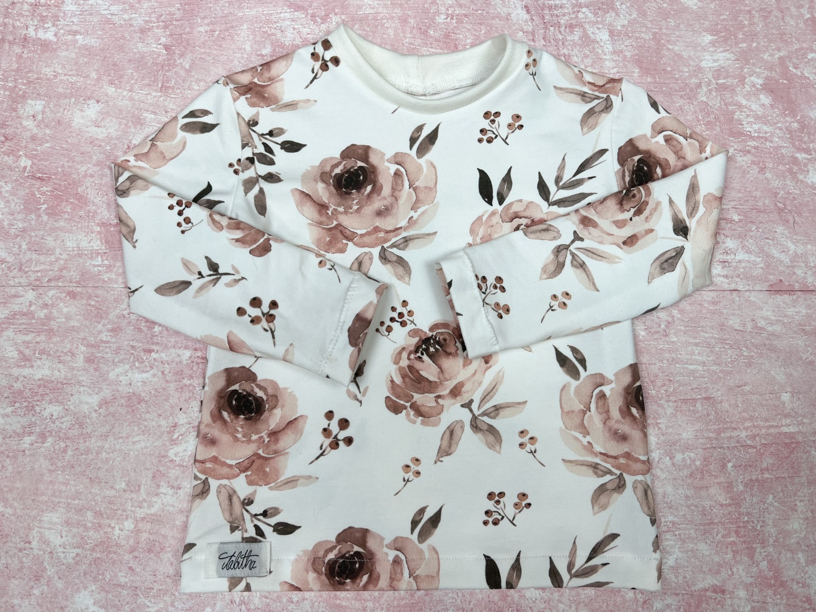 Shirt für Kinder - Rosen, Größe 86 3