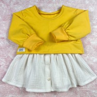 Cropped Sweatshirt Gelb, Größe 86 Ohne Blusenrock