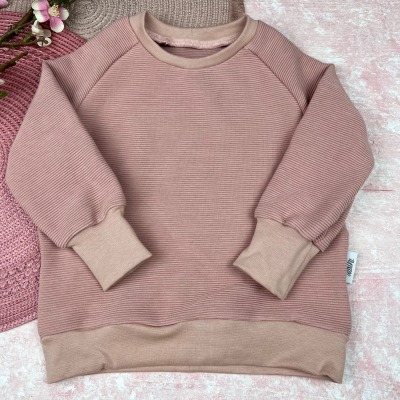 Oversized Sweater für Kinder - Hellrosa
