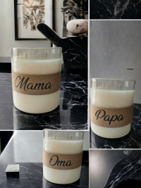 Duftkerze Vanilla Cream großes Glas 5