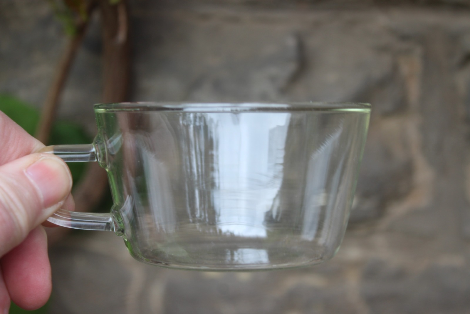 15 tlg. Teeservice / Design Hans Merz / Teekanne 1 Liter 6 Tassen mit Untertassen / Jenaer Glas