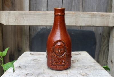 Likörflasche Klostergeheimnis Mönch Flasche Vintage Keramik 70er 80er Jahre West Germany