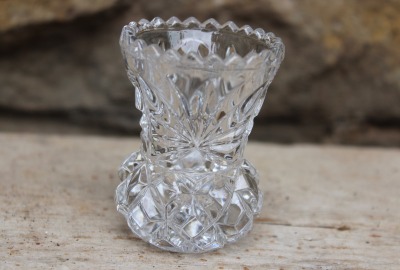Miniatur Vase Kristall Vintage Art Deco 30er 40er Jahre