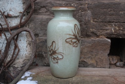 Scheurich Bodenvase Vase 291-38 WGP Libellen Dekor Keramik 60er 70er Jahre