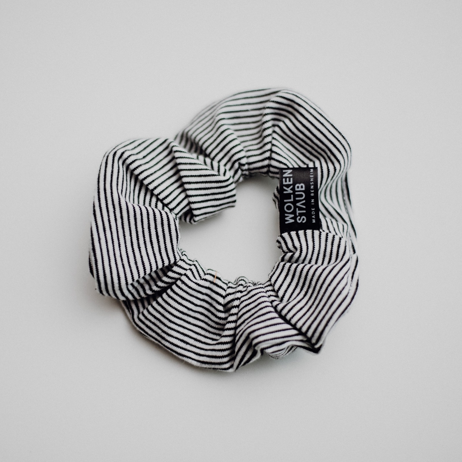 Scrunchie Thin stripes ecru/schwarz 3