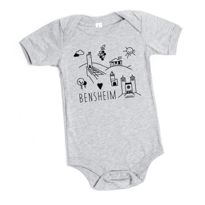 Baby Kurzarm Body Bensheim - grau