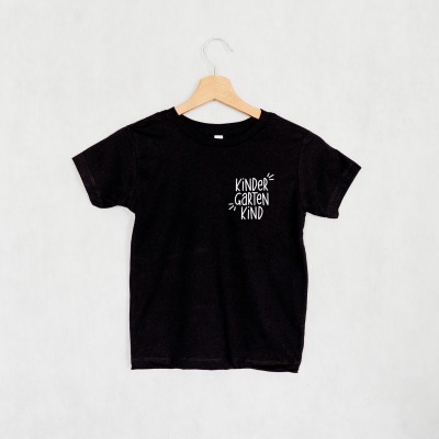 Kinder T-Shirt Kindergartenkind - schwarz