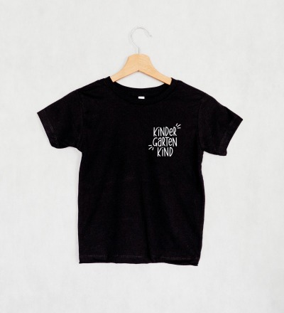 Kinder T-Shirt Kindergartenkind - schwarz