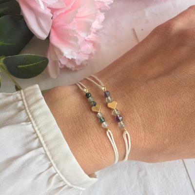 Armband mit Herz Friendship im 2er Set - als Freundschaftschmuck für Freundinnen, Schmuckstück