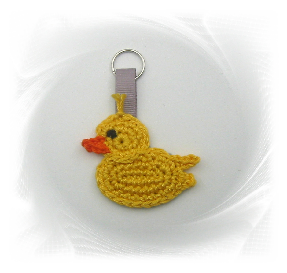 Handgemachter Schlüsselanhänger Ente 2