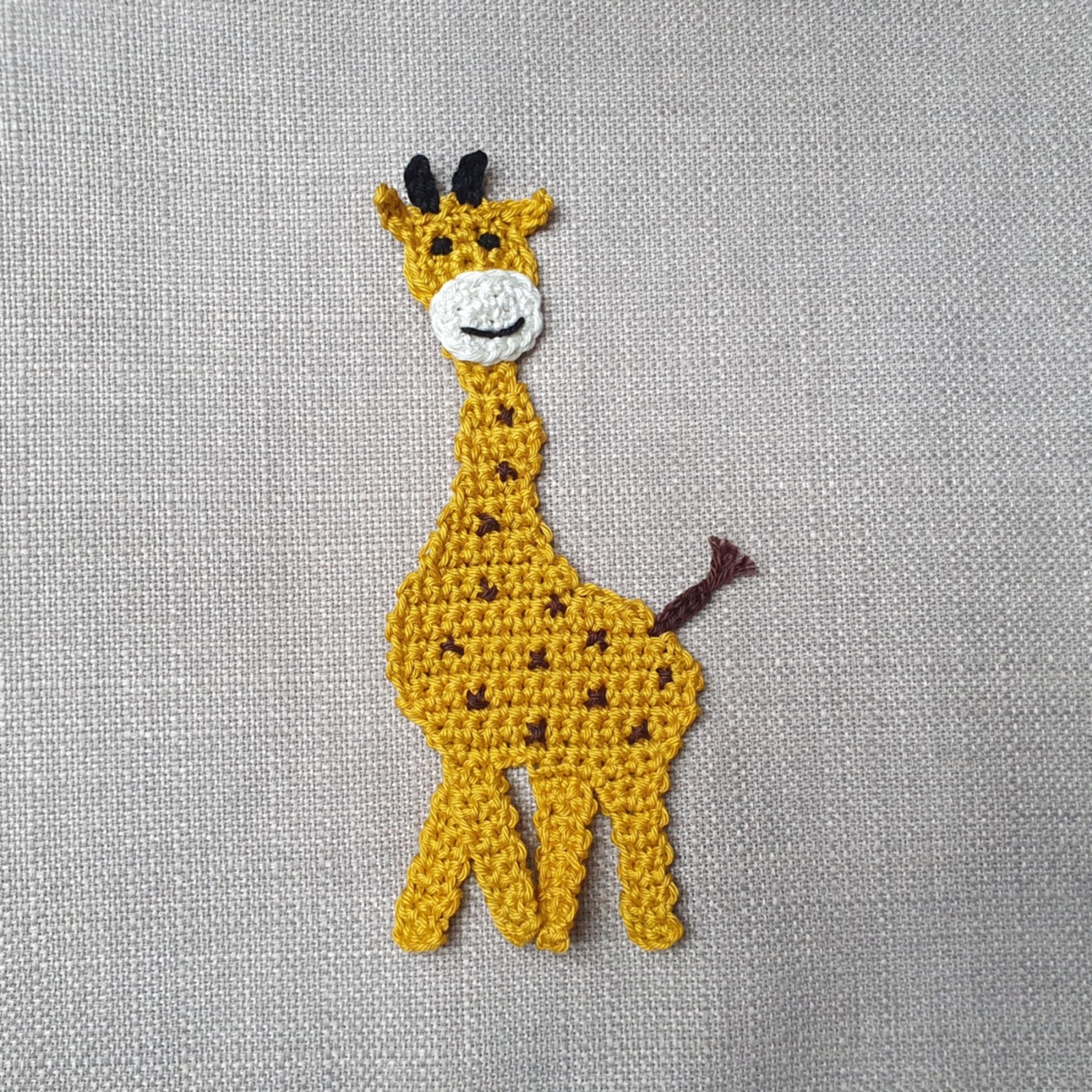Giraffe Häkelapplikation 15 cm