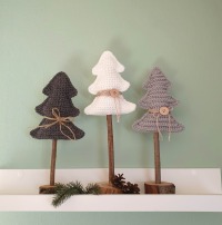 Gehäkelte Tannenbaum-Deko für eine gemütliche Winter- und Weihnachtszeit 4