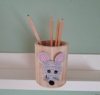 Stiftehalter Maus - süßer Stiftebecher für Kinder 2