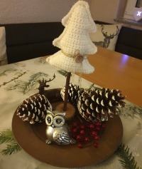 Gehäkelte Tannenbaum-Deko für eine gemütliche Winter- und Weihnachtszeit 6