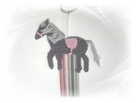 Haarspangenhalter Pferd grau - Handgefertigt mit viel Liebe zum Detail 2