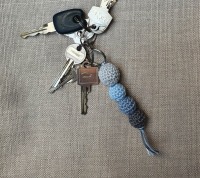 Schlüsselanhänger Häkelperlen - handgefertigtes Unikat 11