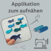Mini Fisch Häkelapplikation in Wunschfarbe 5