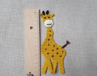 Giraffe Häkelapplikation 15 cm 6