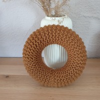Strickkranz 21 cm zum selber dekorieren - DIY Türkranz Wandkranz 10