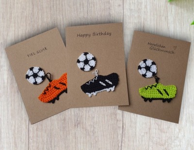 Personalisierbare Glückwunschkarte für Fußballfans - Fussball Geburtstagskarte