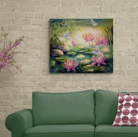 FAIRY POND - mystisches Acrylgemälde auf Leinwand von der Künstlerin Christiane Schwarz 3