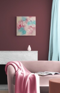 ZARTE ORCHIDEEN - modernes Orchideenbild auf Leinwand mit Glitter von Christiane Schwarz 4