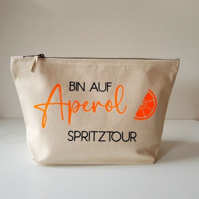 KOSMETIKTASCHE APEROL SPRITZTOUR - Kosmetiktasche mit Aperol Spruch